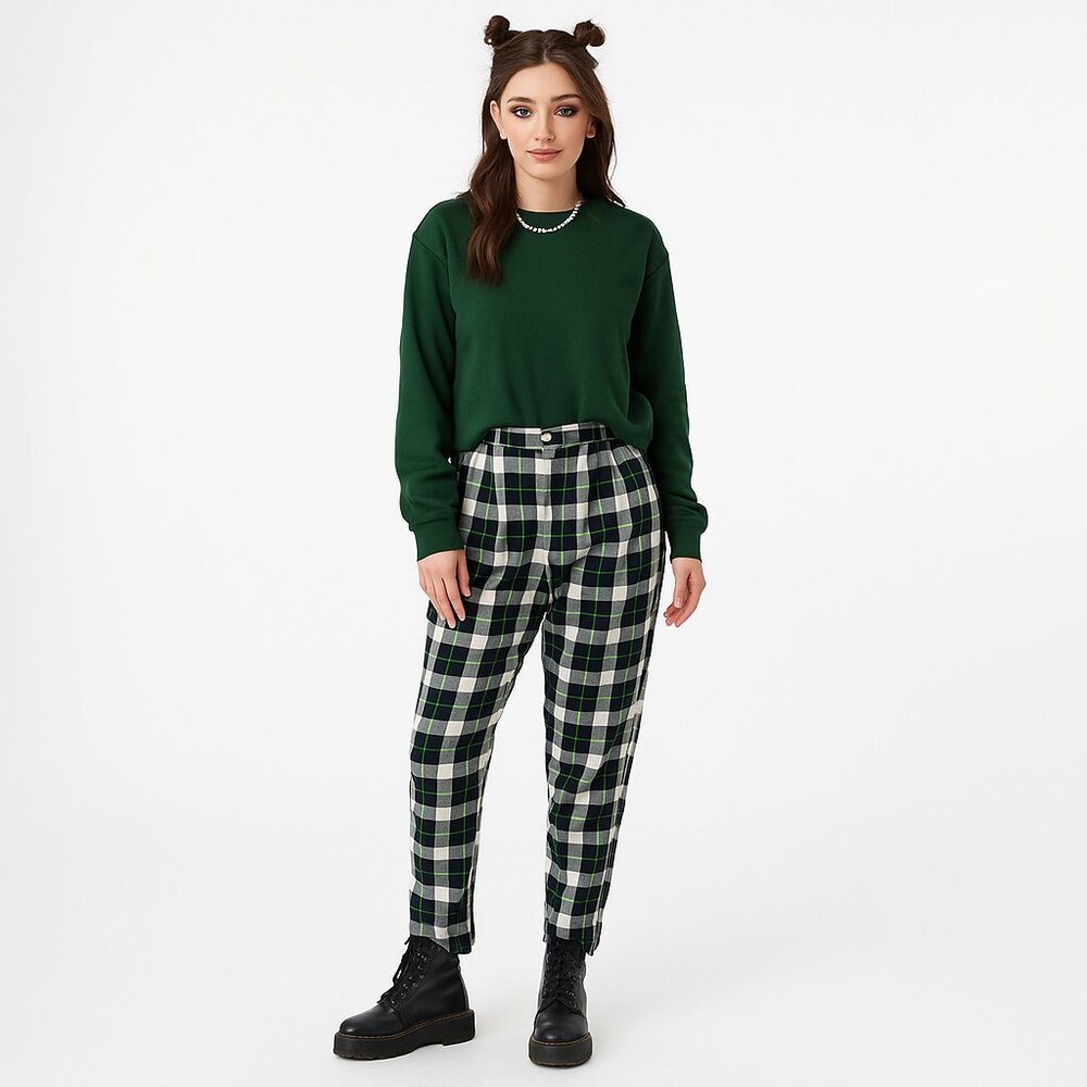 Vintage 90s Plaid Pants